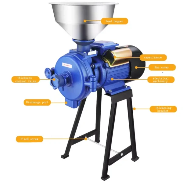 Electric Grinding Machine Grain Spice Corn Dry Food Mill Mill Commercial for Home Medicine Flour Powder Crusher – Image 2