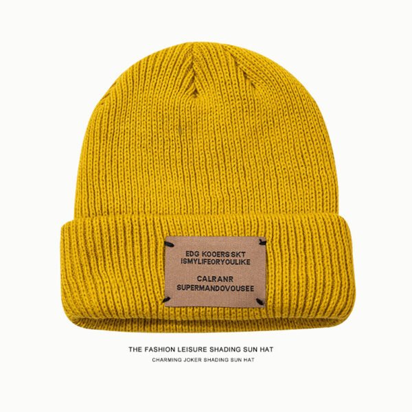 Chapeau tricoté en laine qui montre votre visage – Image 6