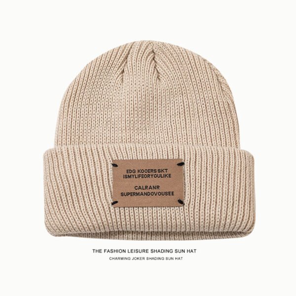 Chapeau tricoté en laine qui montre votre visage – Image 10
