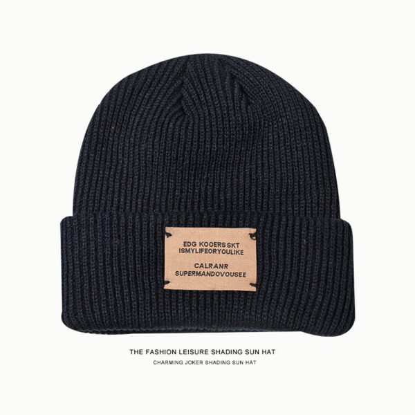 Chapeau tricoté en laine qui montre votre visage – Image 9