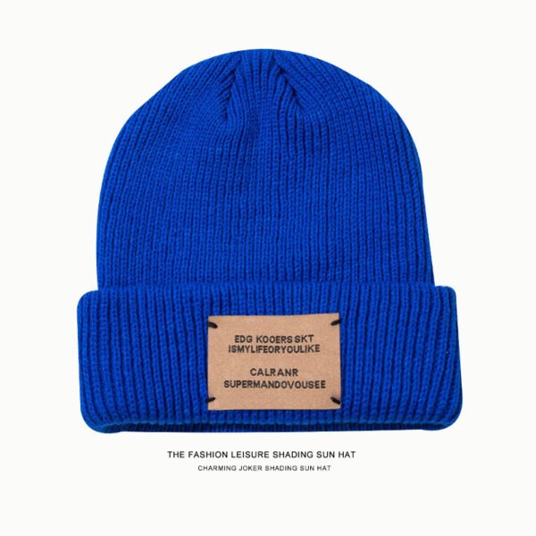 Chapeau tricoté en laine qui montre votre visage – Image 2