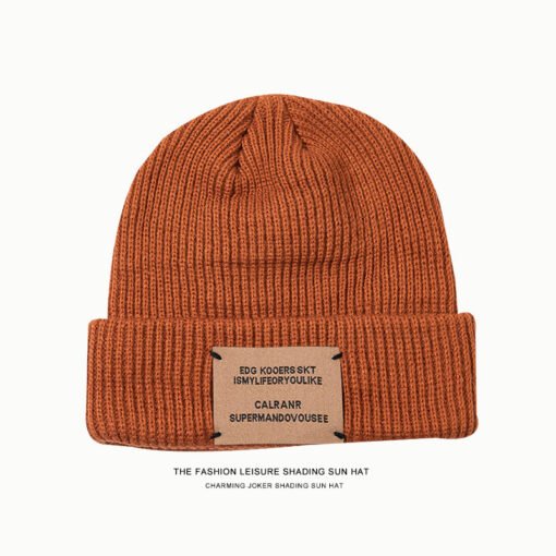 Chapeau tricoté en laine qui montre votre visage – Image 11