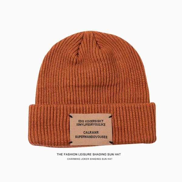 Chapeau tricoté en laine qui montre votre visage – Image 11