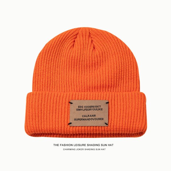 Chapeau tricoté en laine qui montre votre visage – Image 5