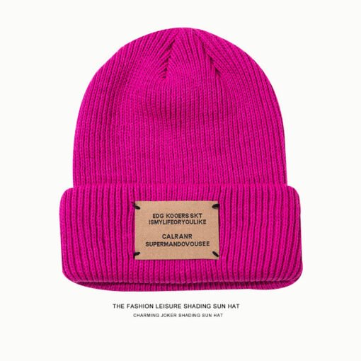 Chapeau tricoté en laine qui montre votre visage – Image 12