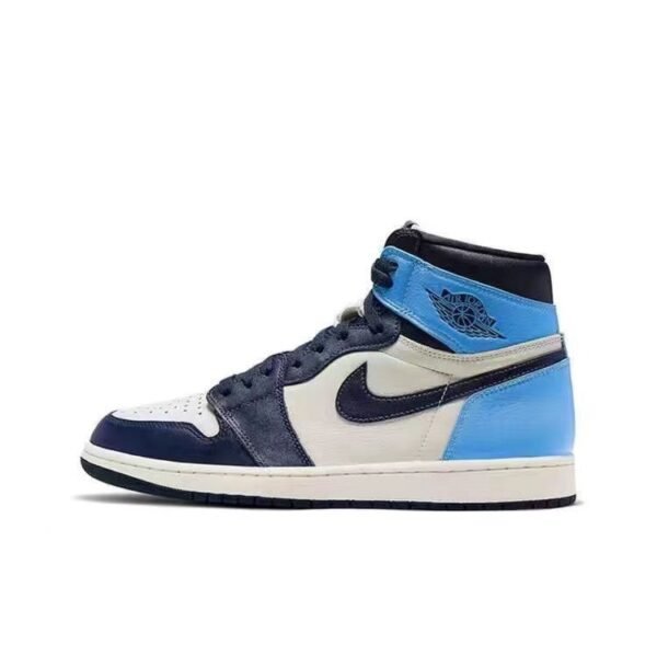 Pure Original AJ1 Chaussures de basket-ball montantes AJ1 Obsidian Hommes et femmes Chaussures – Image 31