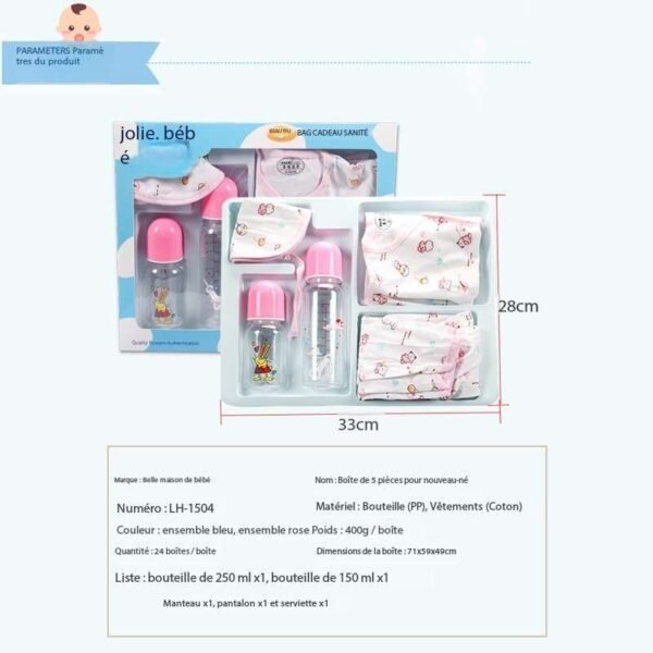 Vêtements pour bébé ensemble de biberons à bouche standard accessoires 5 pièces – Image 3