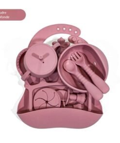 Ensemble de cinq assiettes en silicone pour enfants