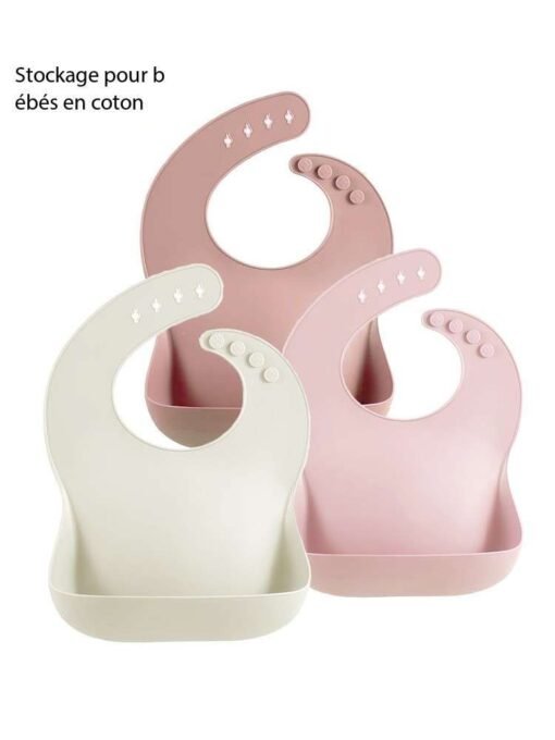 Produits pour mères et enfants bébé imperméable enfants bavoir en silicone – Image 3