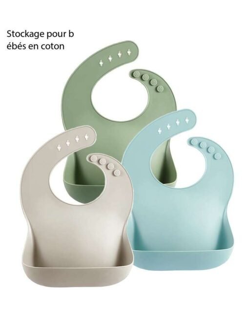 Produits pour mères et enfants bébé imperméable enfants bavoir en silicone – Image 2