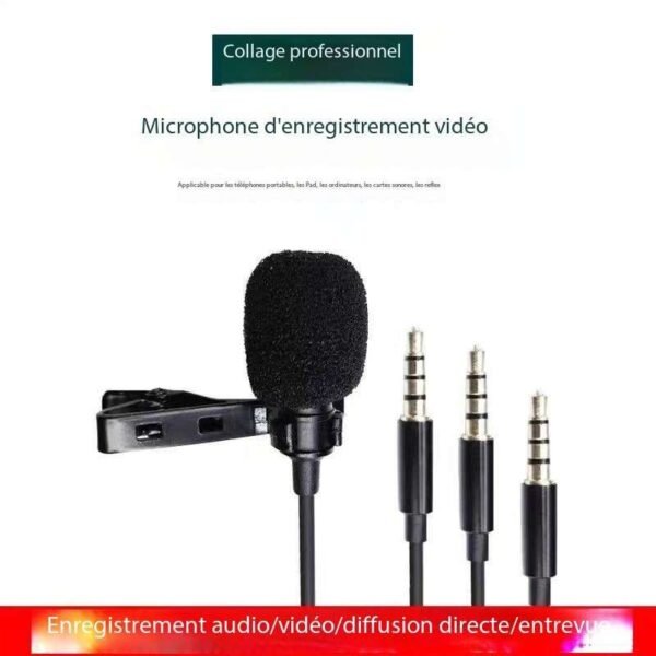 Microphone enregistrement de téléphone portable repas et diffusion en plein air réduction du bruit – Image 7