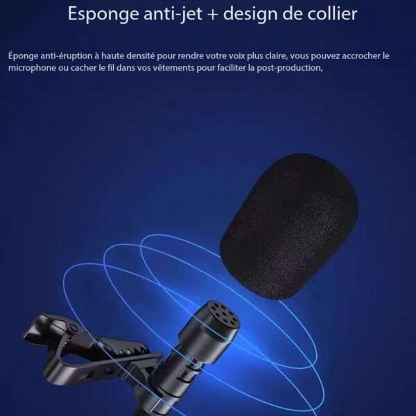 Microphone enregistrement de téléphone portable repas et diffusion en plein air réduction du bruit – Image 5