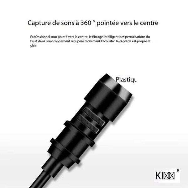 Microphone enregistrement de téléphone portable repas et diffusion en plein air réduction du bruit – Image 4