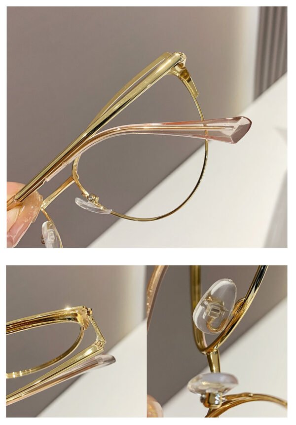 Grappes de lunettes pour dames métalliques – Image 2