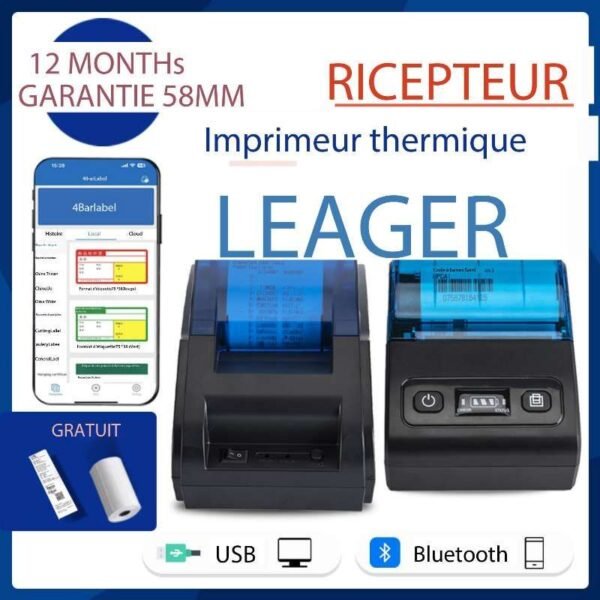 transfrontalière 58mm version Bluetooth imprimante – Image 6